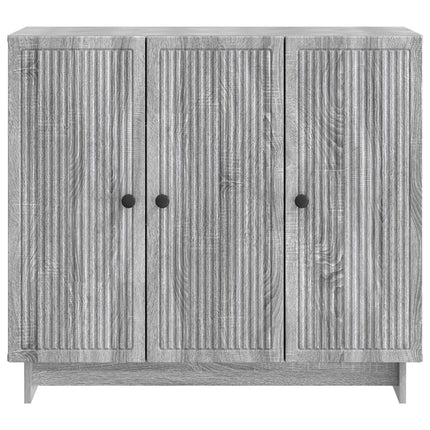 Sideboard Grå sonoma-eg 89 x 34,5 x 80 cm Konstrueret træ