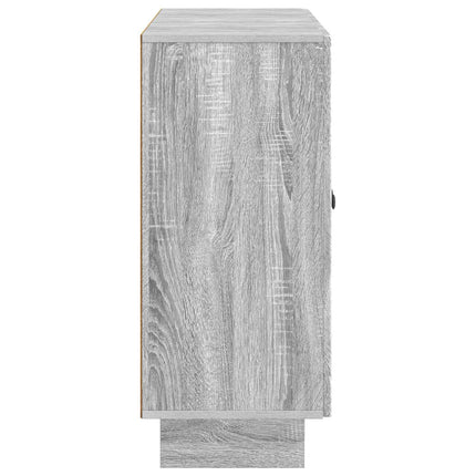 Sideboard Grå sonoma-eg 89 x 34,5 x 80 cm Konstrueret træ