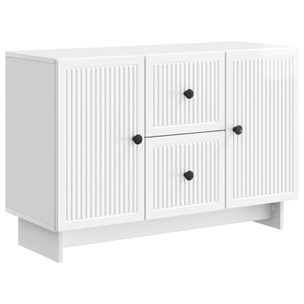 Sideboard Hvid højglans 89 x 34,5 x 60 cm Konstrueret træ