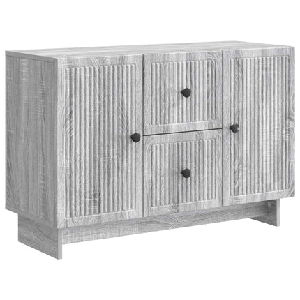 Sideboard Grå sonoma-eg 89 x 34,5 x 60 cm Konstrueret træ
