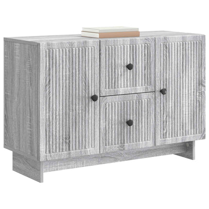 Sideboard Grå sonoma-eg 89 x 34,5 x 60 cm Konstrueret træ