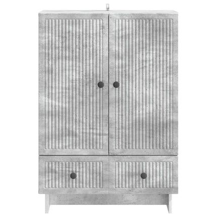 Sideboard BetonGrå 66 x 34,5 x 95 cm Konstrueret træ