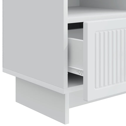 TV-skab med skuffe Hvid 102 x 34,5 x 50 cm Konstrueret træ