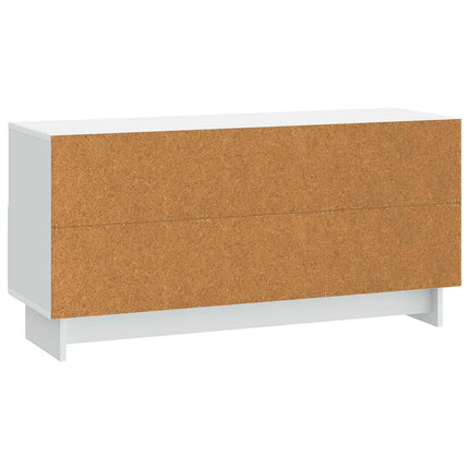 TV-skab med skuffe Hvid 102 x 34,5 x 50 cm Konstrueret træ