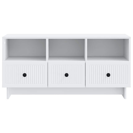 TV-skab med skuffe Hvid 102 x 34,5 x 50 cm Konstrueret træ