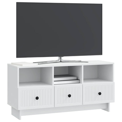 TV-skab med skuffe Hvid 102 x 34,5 x 50 cm Konstrueret træ