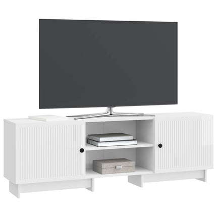 TV-skab 150 x 31 x 50 cm Hvid højglans Konstrueret træ