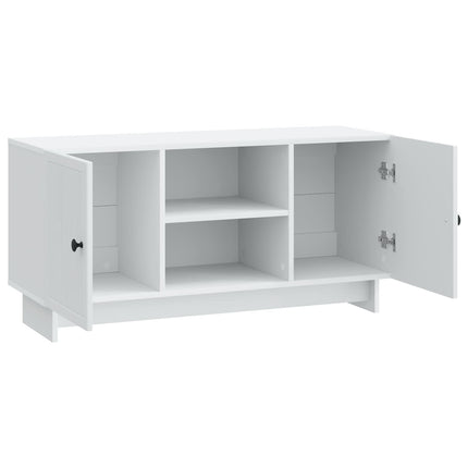 TV-skab 102 x 34,5 x 50 cm Hvid Konstrueret træ
