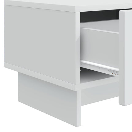 TV-skab med skuffe Hvid 147 x 34,5 x 30 cm Konstrueret træ