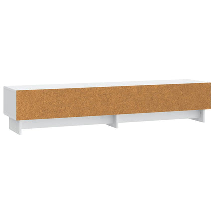 TV-skab med skuffe Hvid 147 x 34,5 x 30 cm Konstrueret træ