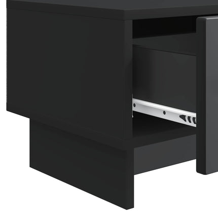 TV-skab 147 x 34,5 x 30 cm Sort Konstrueret træ