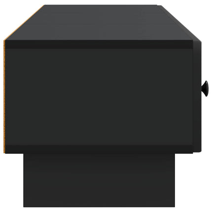 TV-skab 147 x 34,5 x 30 cm Sort Konstrueret træ