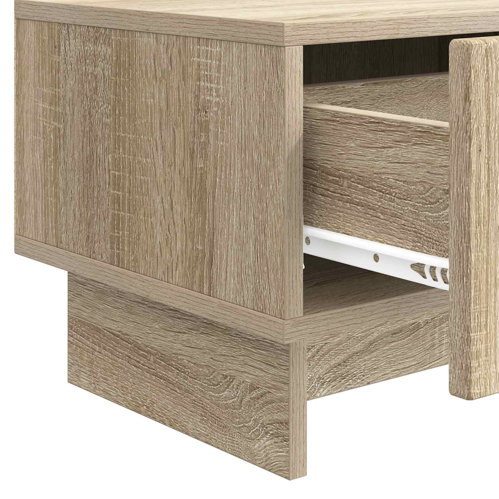 TV-skab med skuffe Sonoma-eg 147 x 34,5 x 30 cm Konstrueret træ