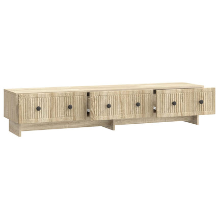 TV-skab med skuffe Sonoma-eg 147 x 34,5 x 30 cm Konstrueret træ