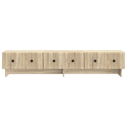 TV-skab med skuffe Sonoma-eg 147 x 34,5 x 30 cm Konstrueret træ