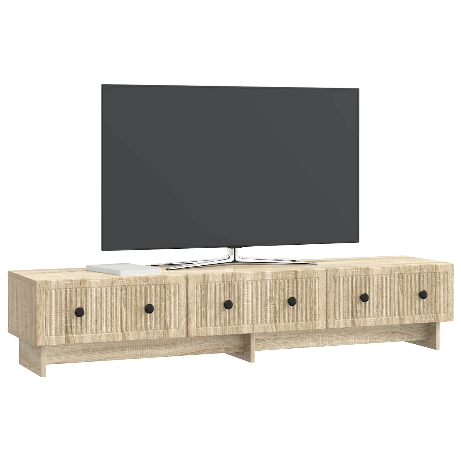 TV-skab med skuffe Sonoma-eg 147 x 34,5 x 30 cm Konstrueret træ