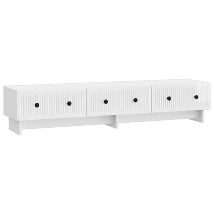 TV-skab 147 x 34,5 x 30 cm Hvid højglans Konstrueret træ