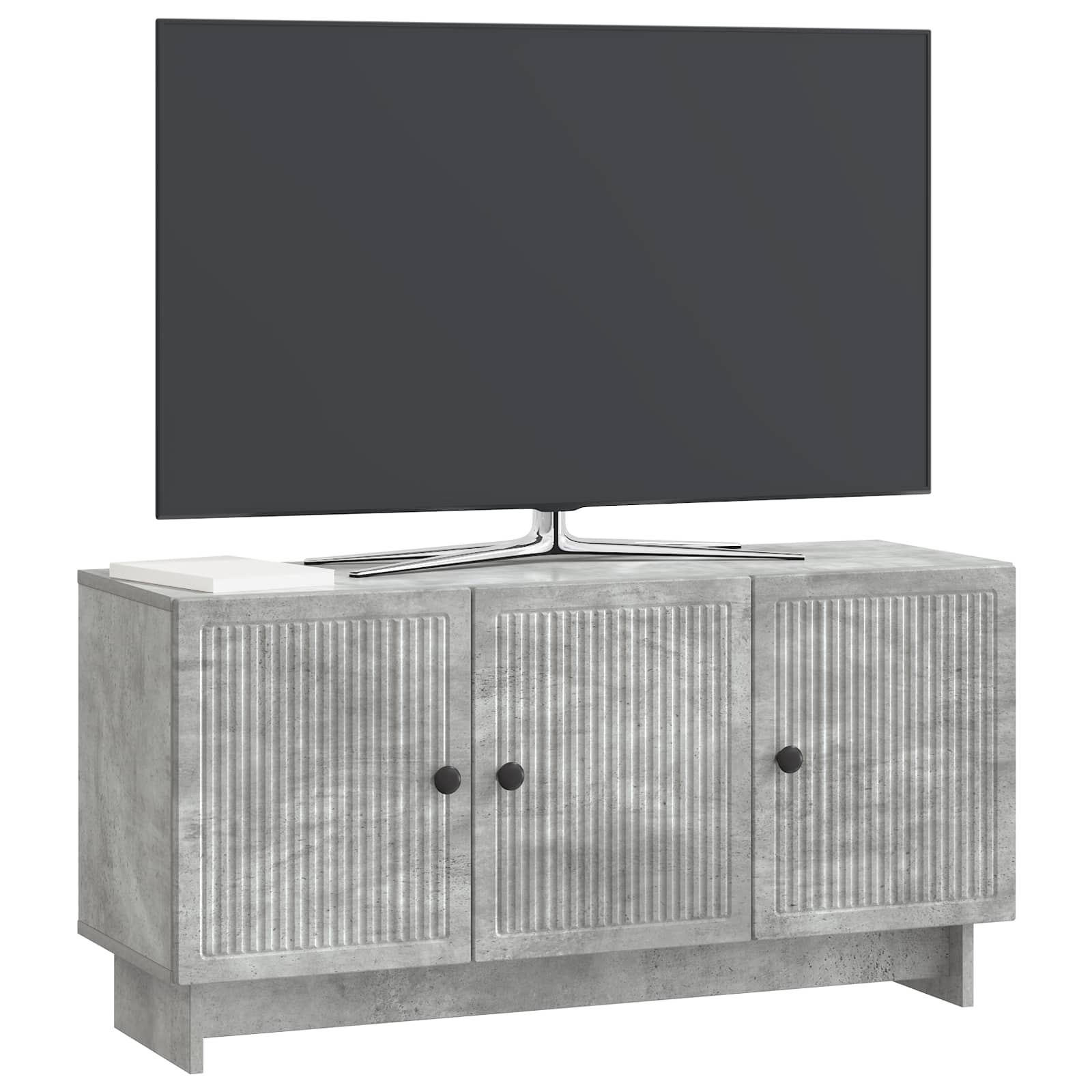 TV-skab Betongrå 99 x 34,5 x 50 cm Konstrueret træ