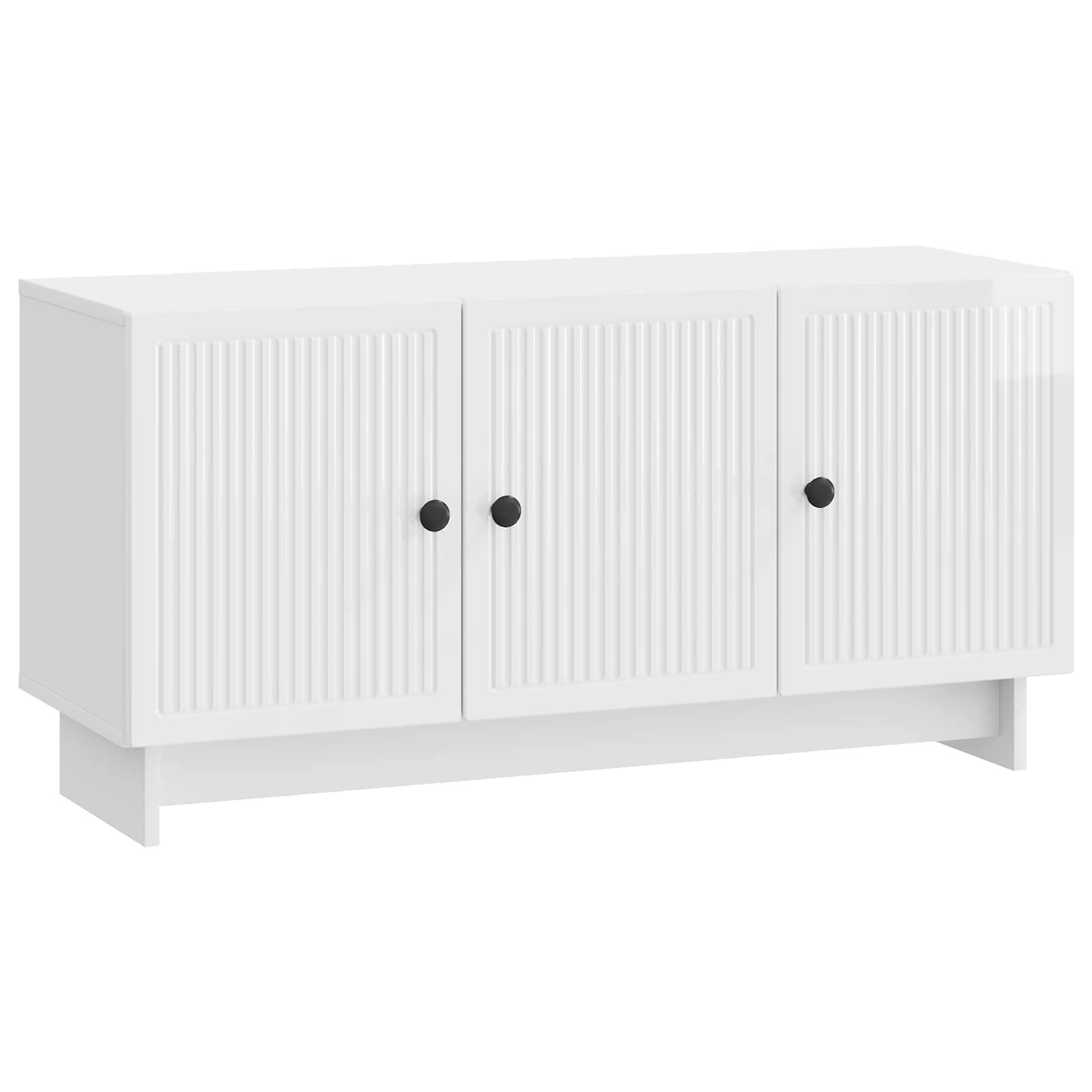 TV-skab Hvid højglans 99 x 34,5 x 50 cm Konstrueret træ