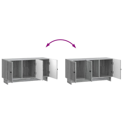 TV-skab 99 x 34,5 x 50 cm Grå sonoma-eg Konstrueret træ