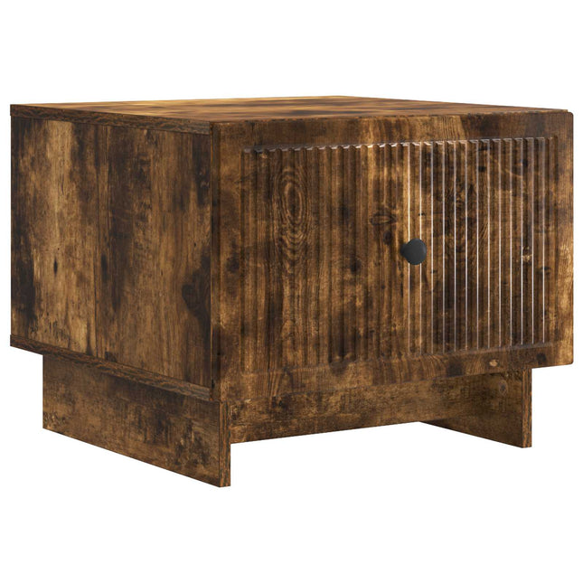 Sofabord med skuffe Røget eg 49 x 50 x 40 cm Konstrueret træ