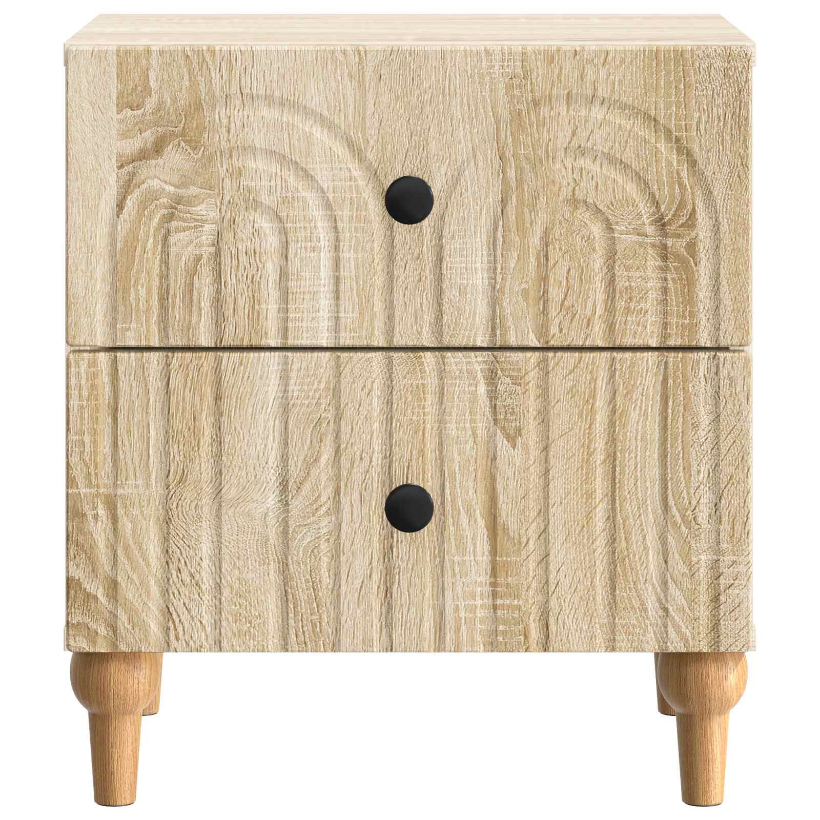 Natskab 2 pcs Sonoma-eg 43 x 34,5 x 48 cm Konstrueret træ