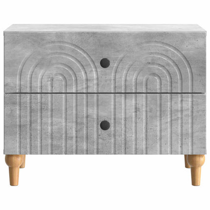 Natskab med skuffe Betongrå 62 x 34,5 x 48 cm Konstrueret træ