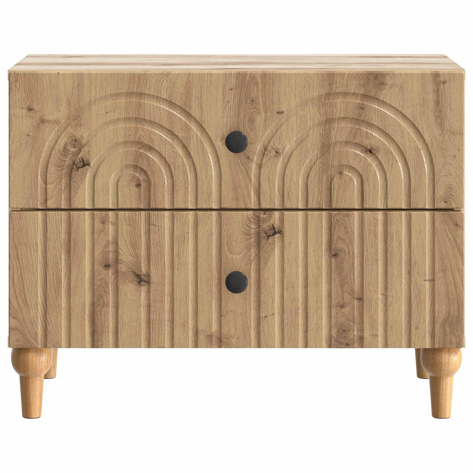 Natskab med skuffe Artisan-eg 62 x 34,5 x 48 cm Konstrueret træ