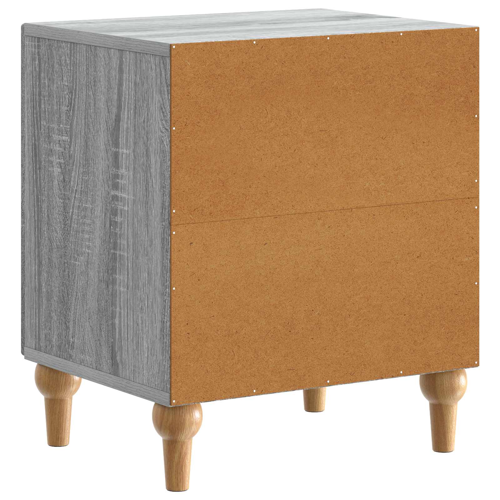 Natskab 2 pcs Grå sonoma-eg 43 x 34,5 x 50 cm Konstrueret træ