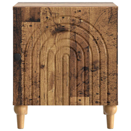 Natskab 2 stk. Gammelt træ 43 x 34,5 x 50 cm Konstrueret træ