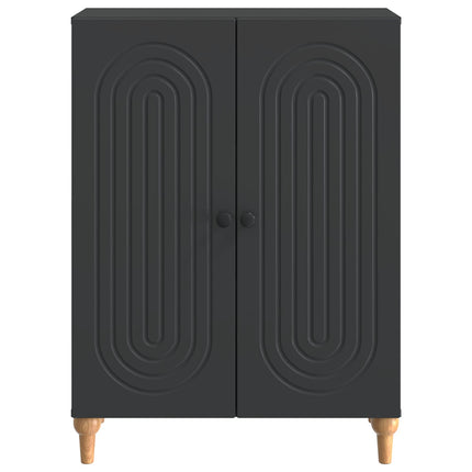 Sideboard Sort 66 x 34,5 x 90 cm Konstrueret træ