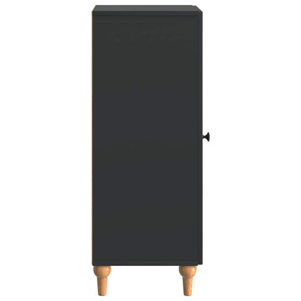 Sideboard Sort 33 x 34,5 x 90 cm Konstrueret træ