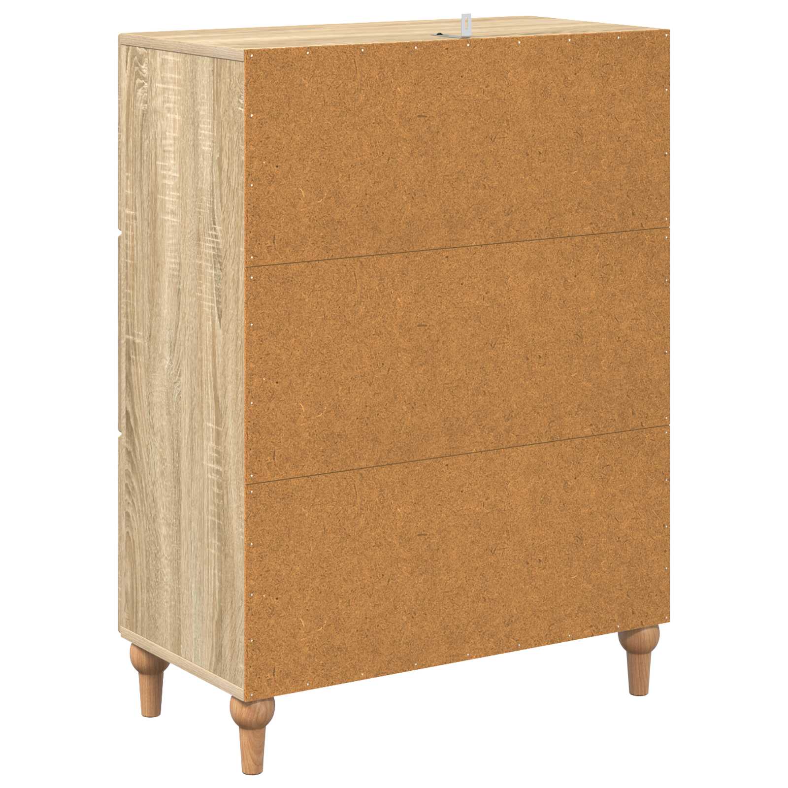Skuffeskab Sonoma-eg 66 x 34,5 x 90 cm Konstrueret træ