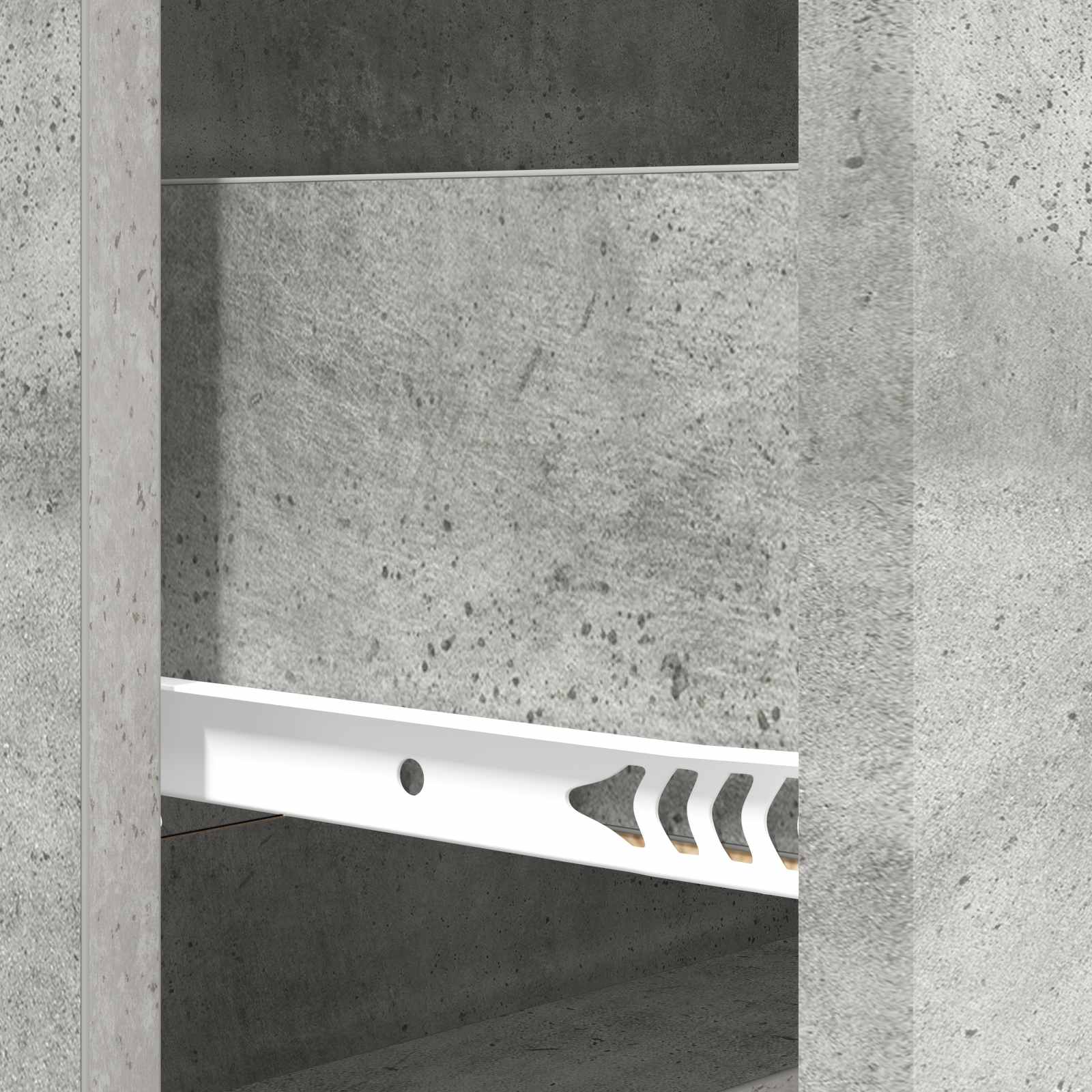 Skuffeskab Betongrå 66 x 34,5 x 90 cm Konstrueret træ