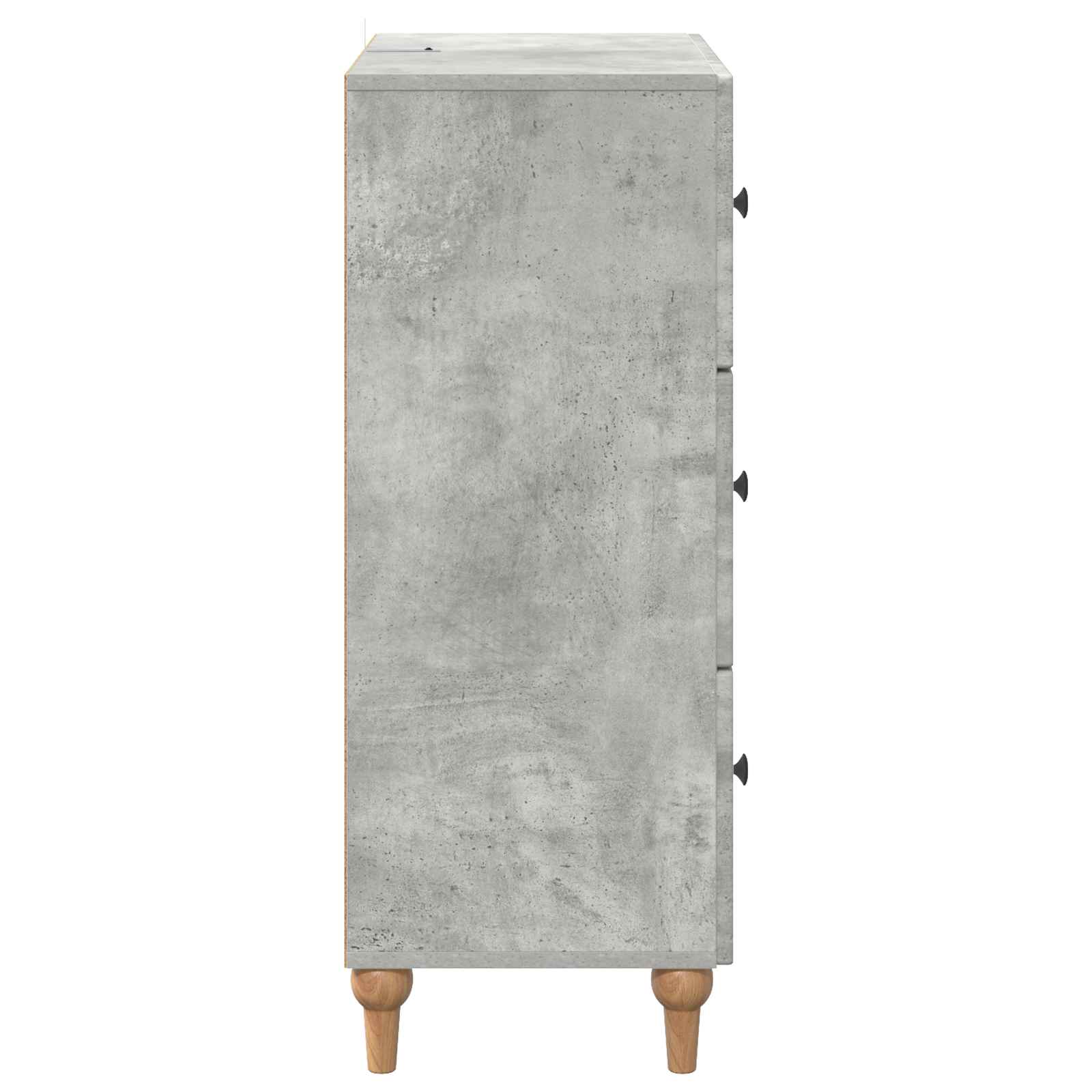 Skuffeskab Betongrå 66 x 34,5 x 90 cm Konstrueret træ
