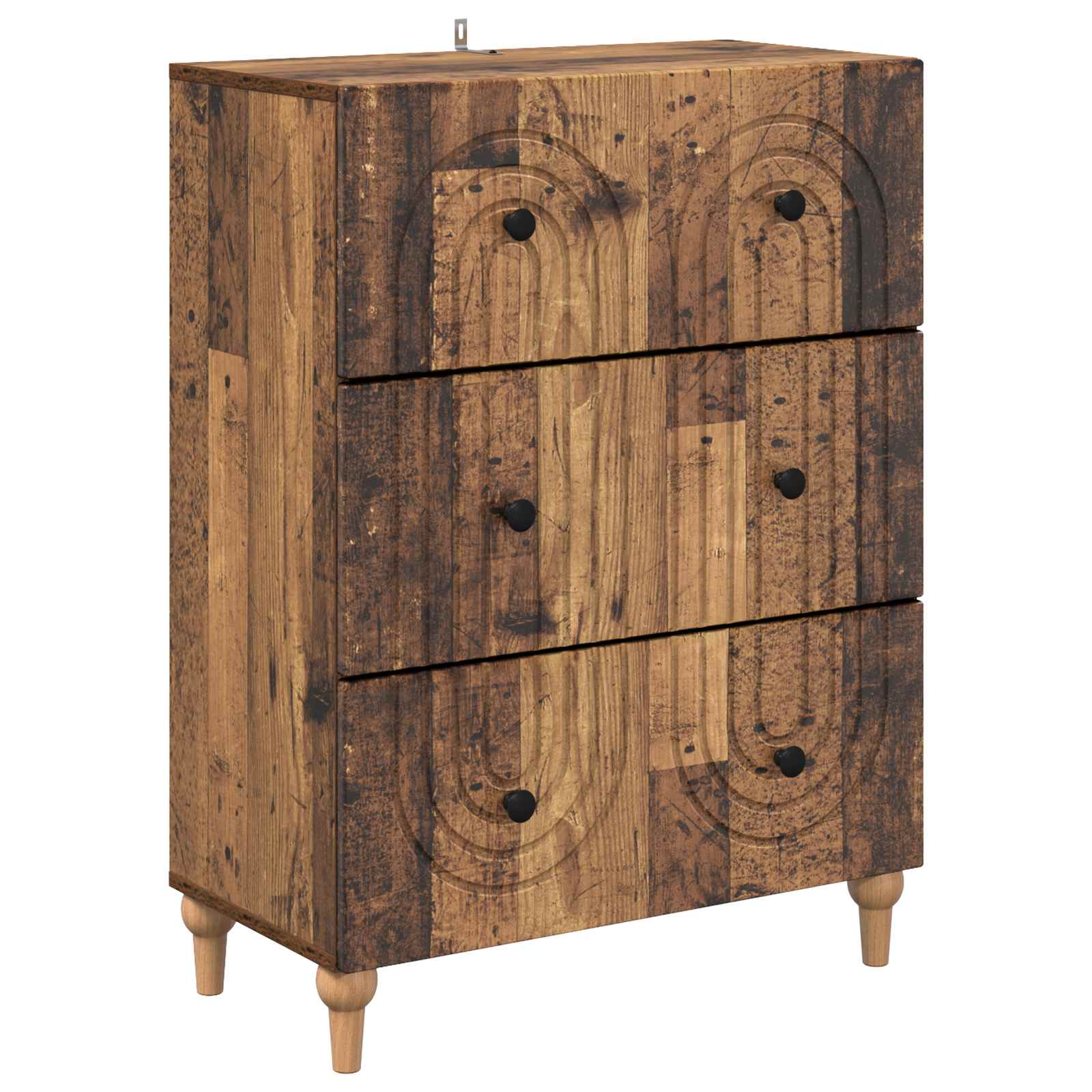 Skuffeskab Gammelt træ 66 x 34,5 x 90 cm Konstrueret træ