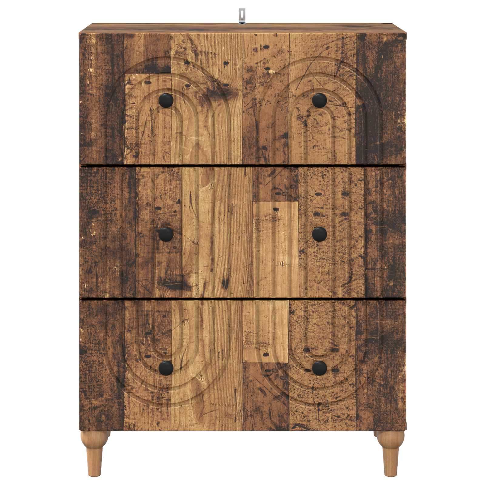 Skuffeskab Gammelt træ 66 x 34,5 x 90 cm Konstrueret træ