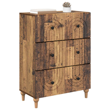 Skuffeskab Gammelt træ 66 x 34,5 x 90 cm Konstrueret træ