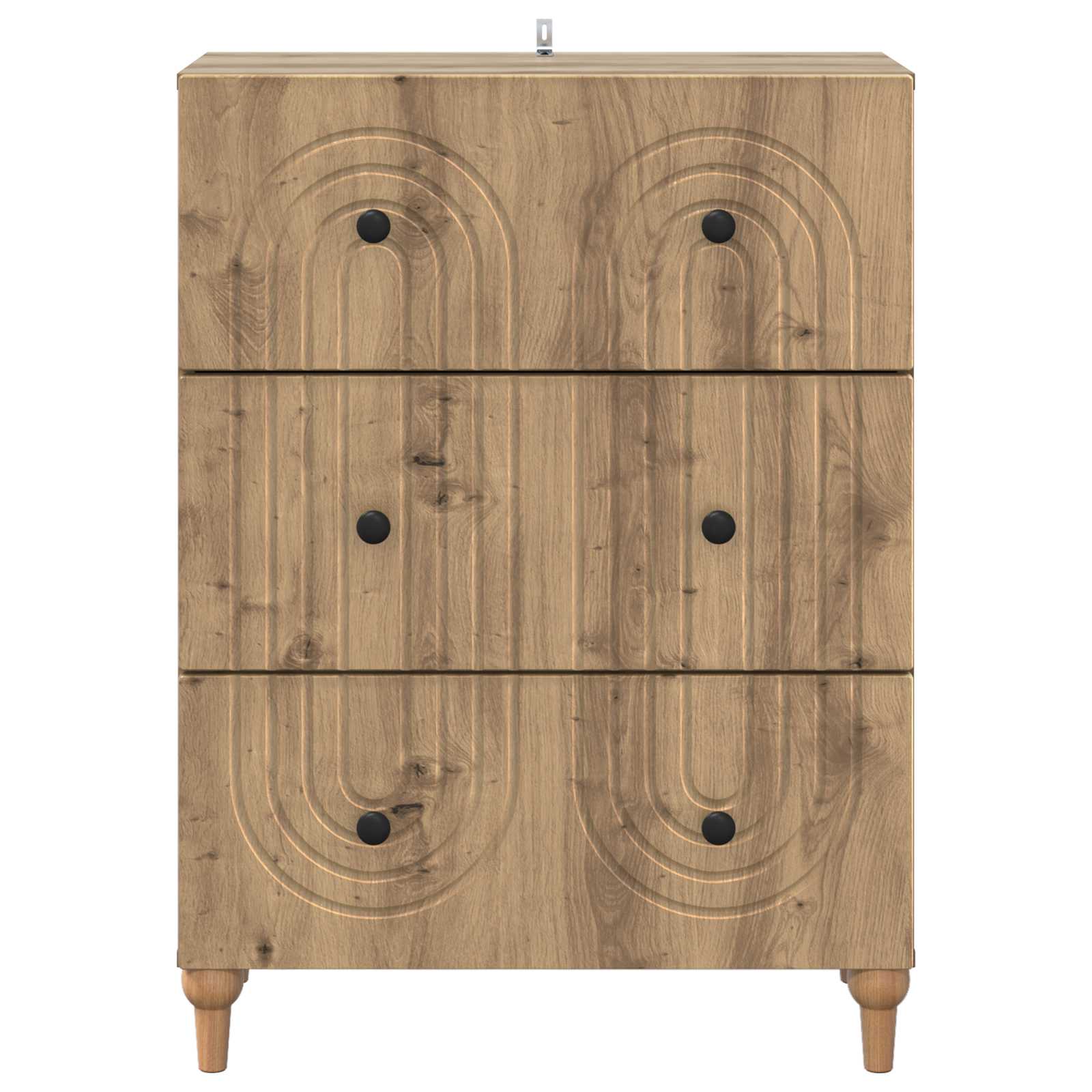 Skuffeskab Artisan-eg 66 x 34,5 x 90 cm Konstrueret træ