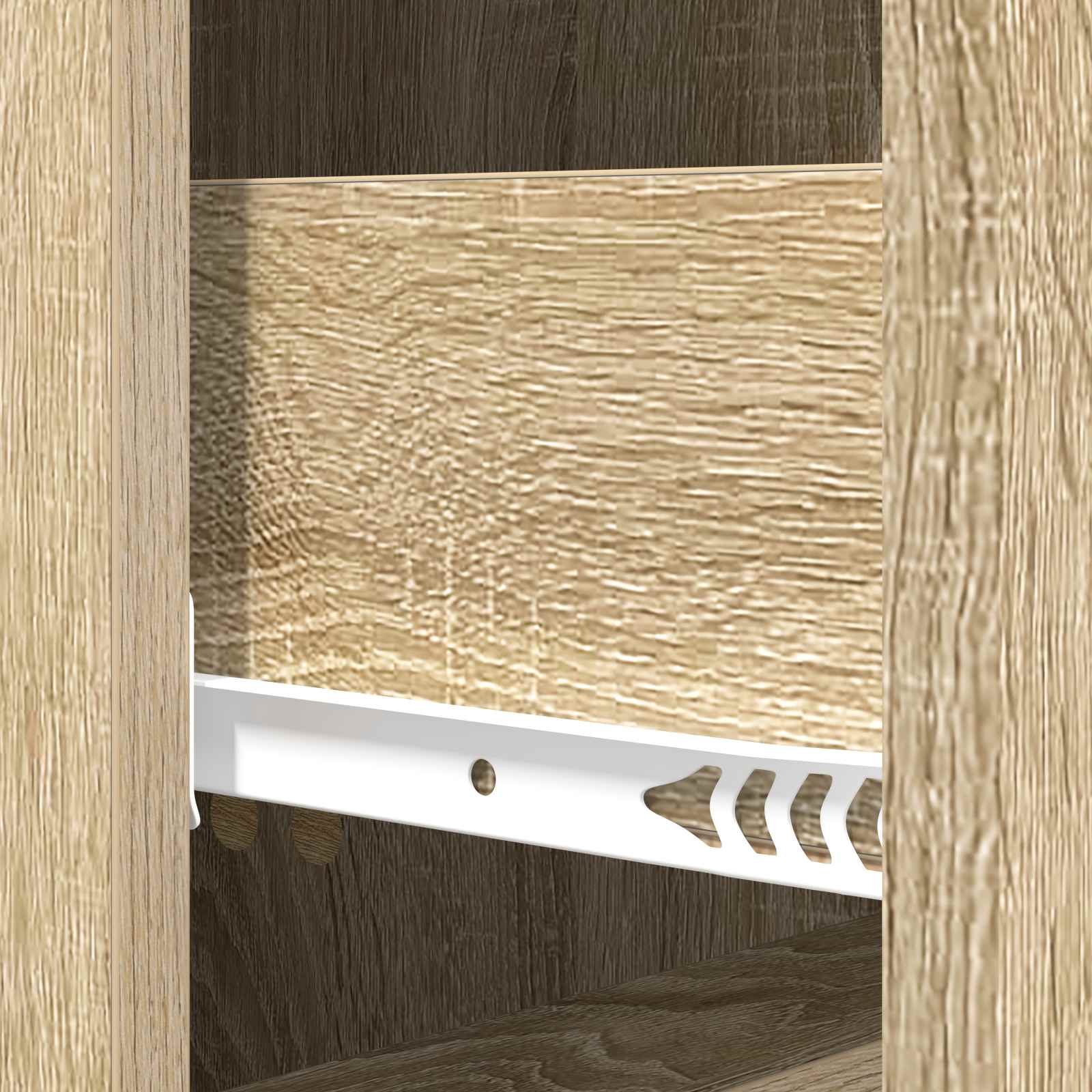 Skuffeskab Sonoma-eg 33 x 34,5 x 90 cm Konstrueret træ