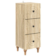 Skuffeskab Sonoma-eg 33 x 34,5 x 90 cm Konstrueret træ