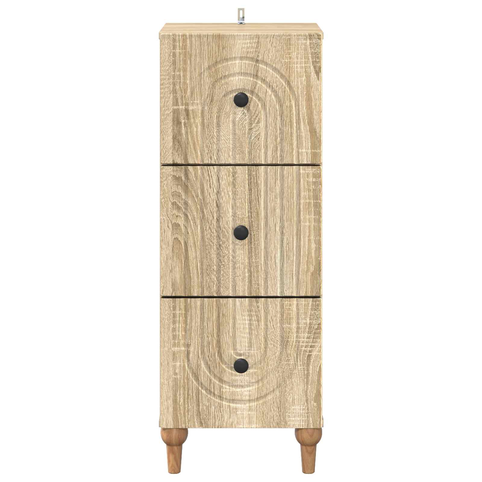 Skuffeskab Sonoma-eg 33 x 34,5 x 90 cm Konstrueret træ