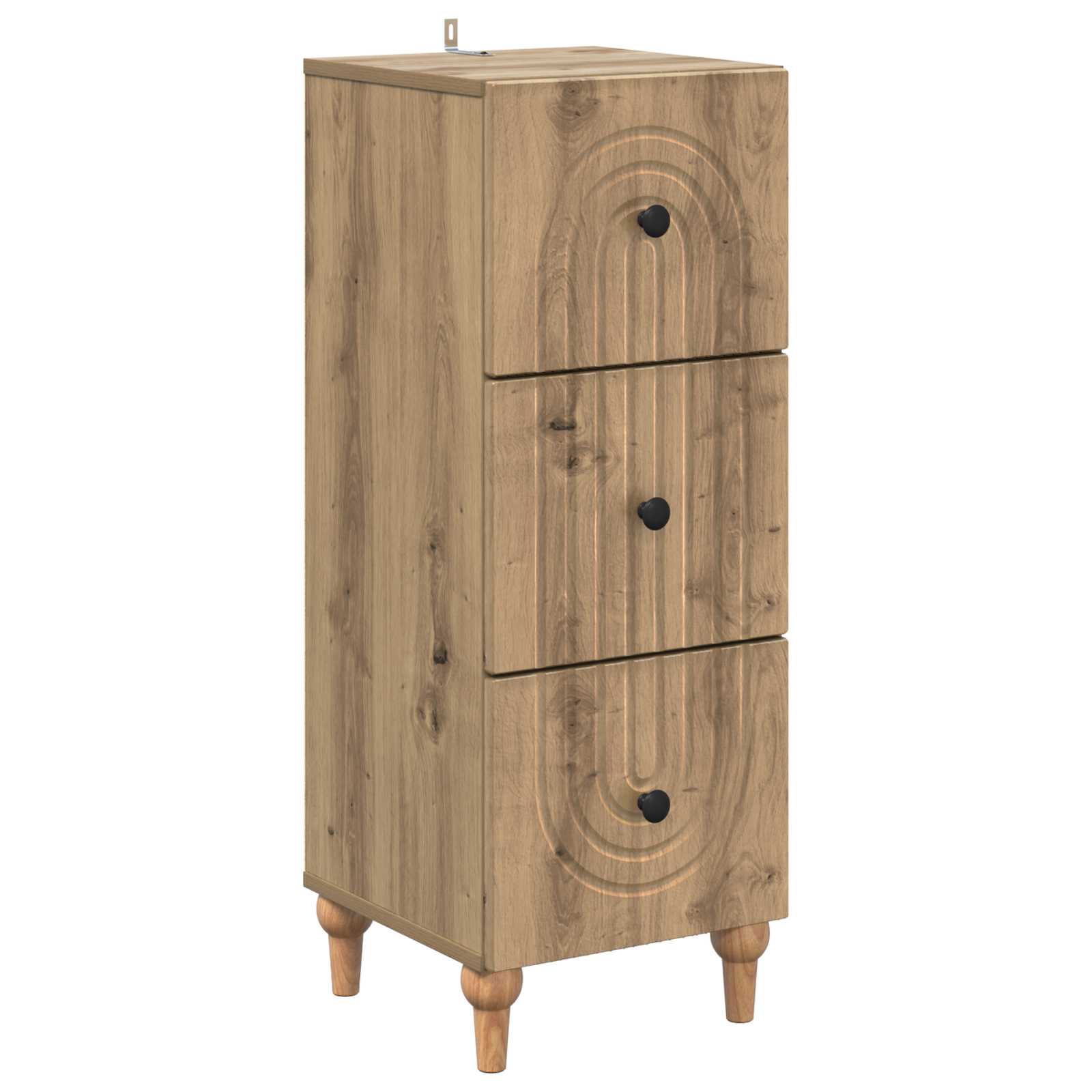 Skuffeskab Artisan-eg 33 x 34,5 x 90 cm Konstrueret træ