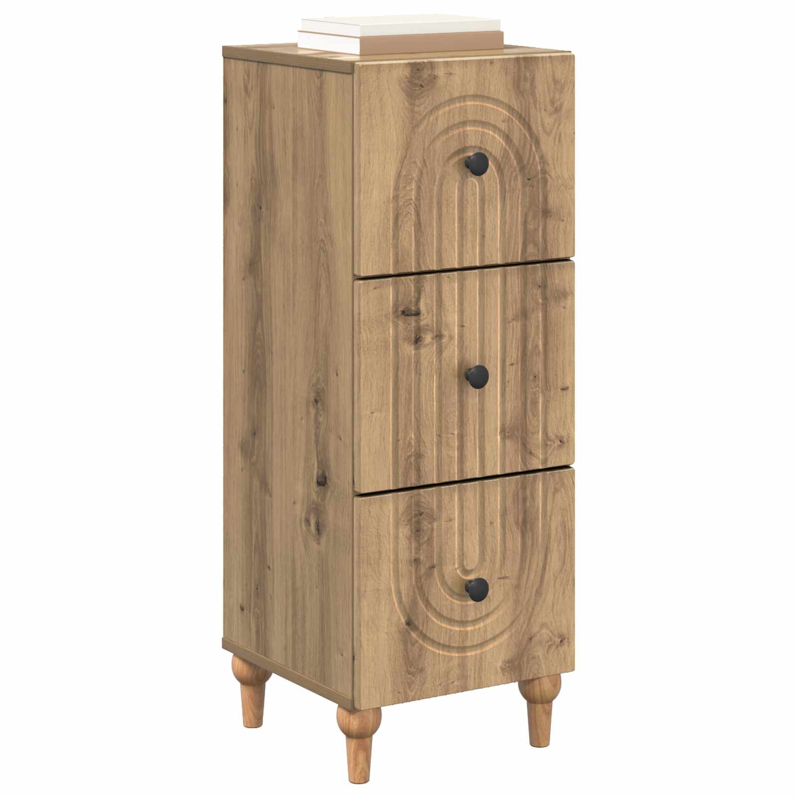 Skuffeskab Artisan-eg 33 x 34,5 x 90 cm Konstrueret træ