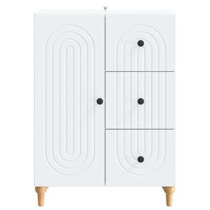 Sideboard Hvid 66 x 34,5 x 90 cm Konstrueret træ