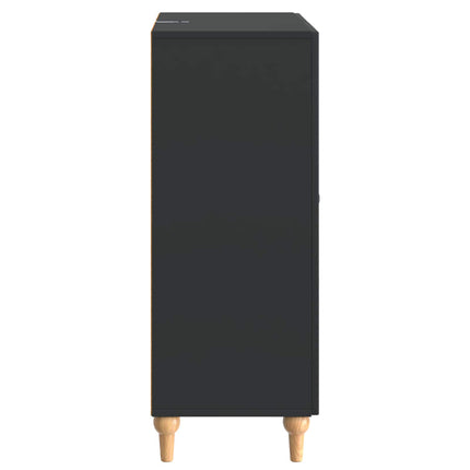 Sideboard med skuffe Sort 66 x 34,5 x 90 cm Konstrueret træ