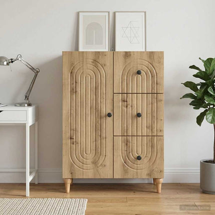 Sideboard Artisan-eg 66 x 34,5 x 90 cm Konstrueret træ