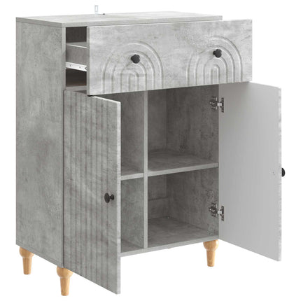 Sideboard Betongrå 66 x 34,5 x 90 cm Konstrueret træ