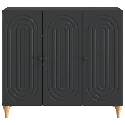 Sideboard Sort 89 x 34,5 x 80 cm Konstrueret træ