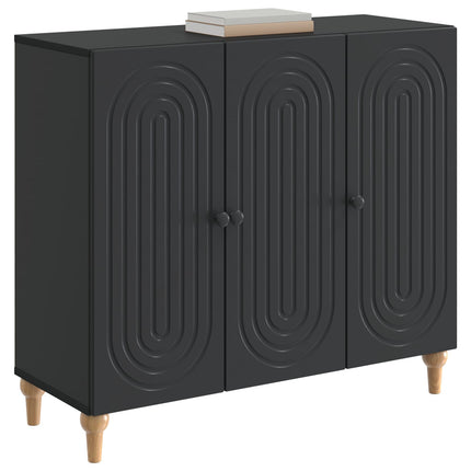Sideboard Sort 89 x 34,5 x 80 cm Konstrueret træ